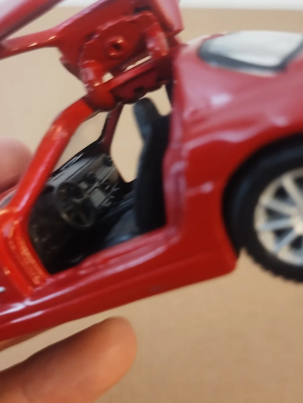 Red Mercedes-Benz SLS AMG Model Car Toy scale 1/40 diecast pull back